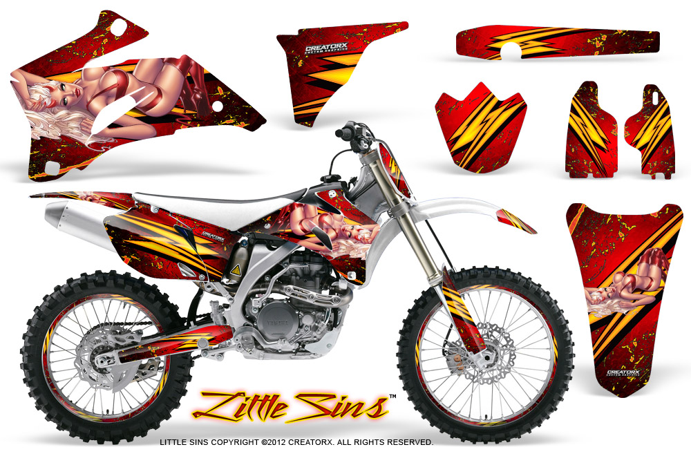 Yamaha YZ 250F 450F 06-09 Little Sins Red NP Rims